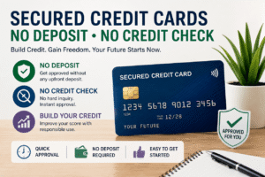 Read more about the article Secured Credit Cards With No Deposit No Credit Check